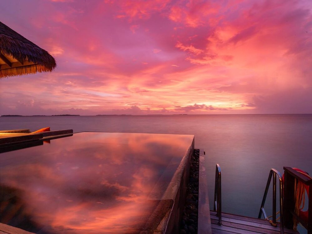 Mágico atardecer de las Maldivas - Fotografiado por: Bobby Bense