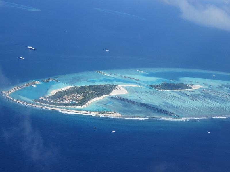 En atol på Maldiverne