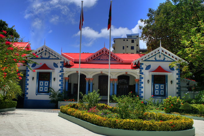 Il palazzo presidenziale a Male, Maldive