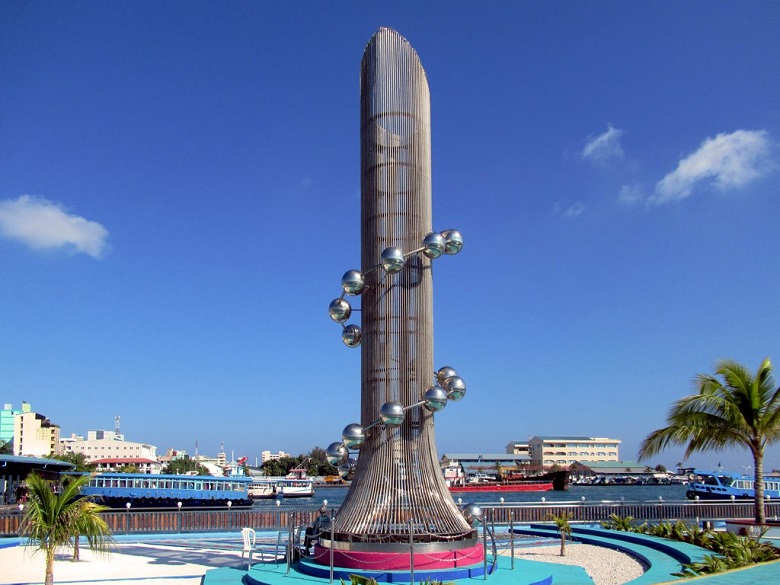 The Tsunami Monument in Male