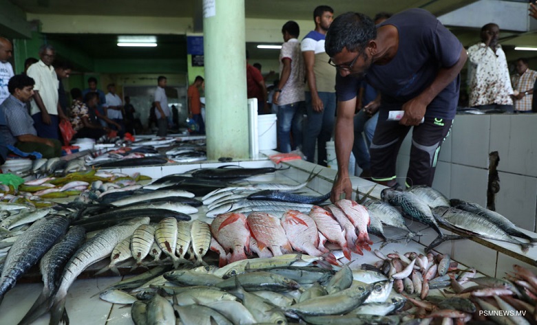 Mercato del pesce maschile