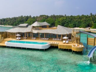 Waterreservaat met 2 slaapkamers en glijbaan bij Soneva Fushi