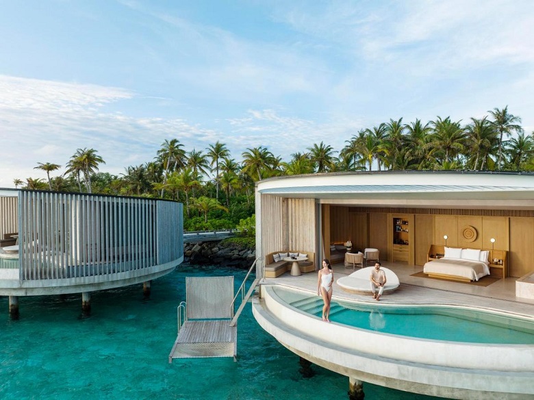 La villa sull'acqua del Ritz-Carlton Maldives