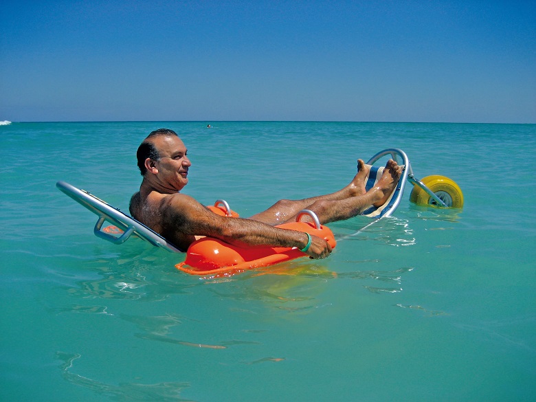 Floating wheelchair