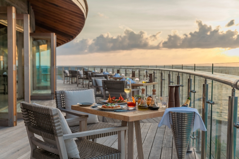 Nonna Italian restaurant & ocean vistas at Kagi Maldives